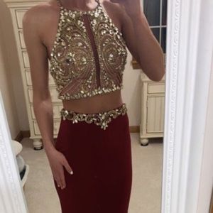 Jovani two piece prom dress